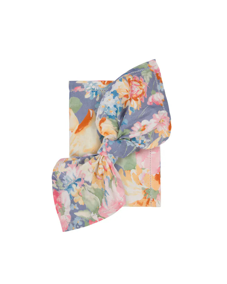 byTiMo Napkin Blue Floral - hvittrad.no