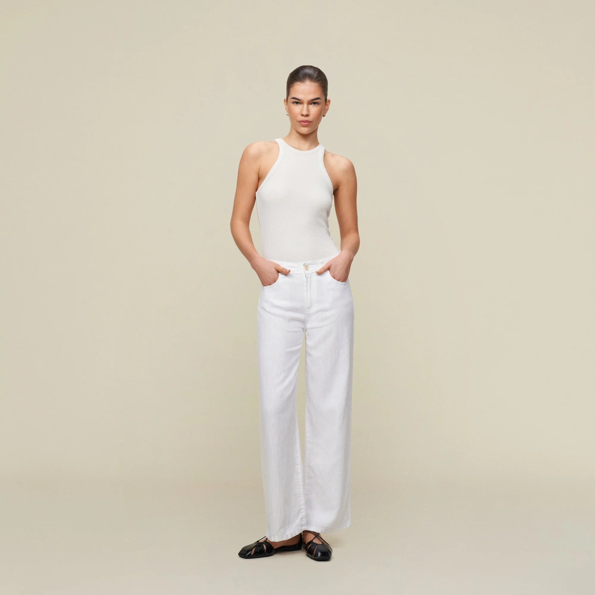 Lois Culotte 6649 Linen Colour White - hvittrad.no