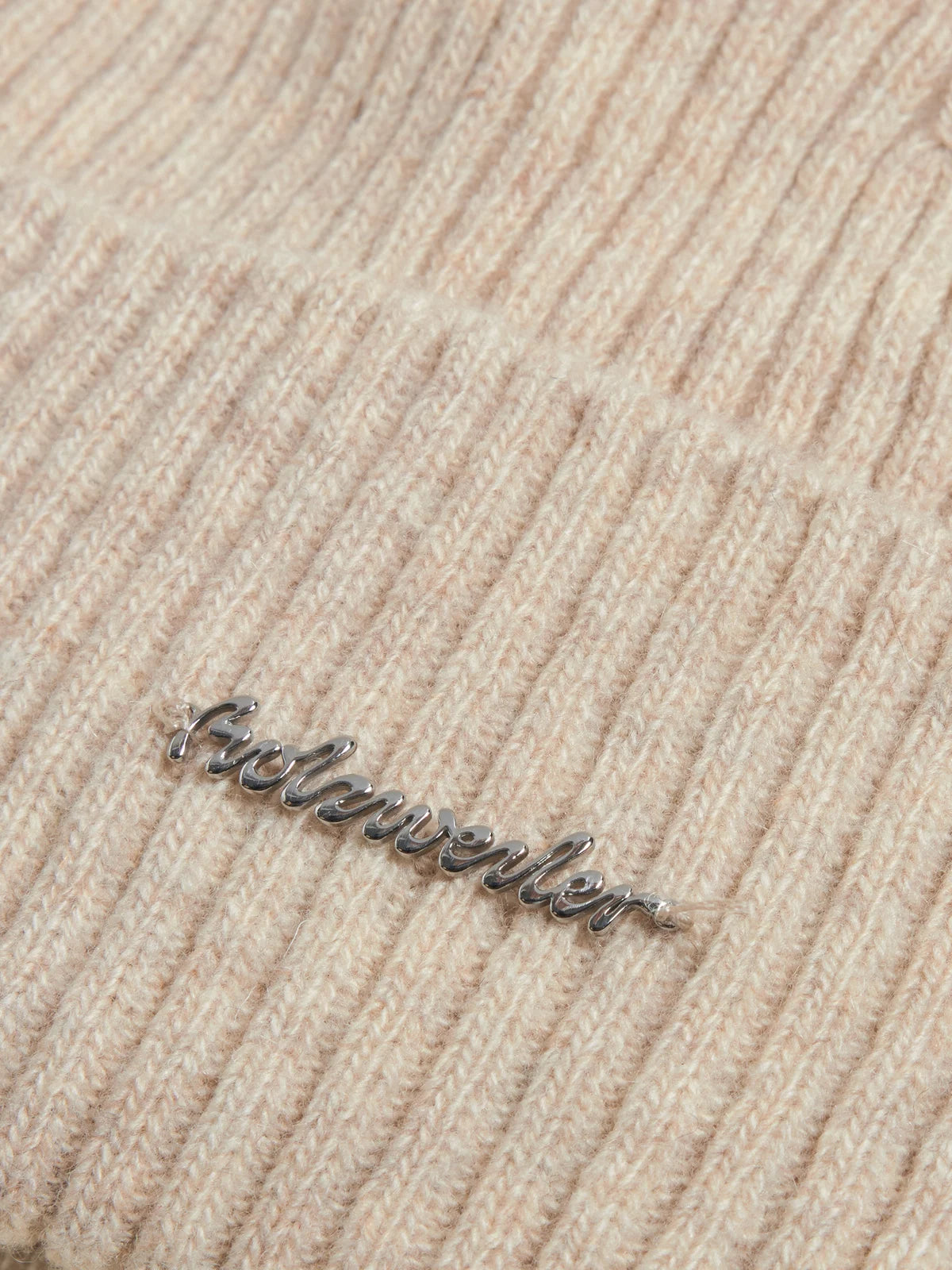 Lambswool Rib Beanie Sand