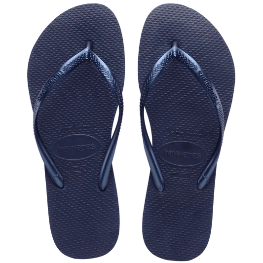 Slim Flip Flops Navy Blue