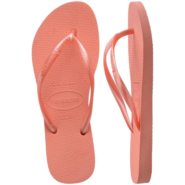 Slim Flip Flops Peach Rose