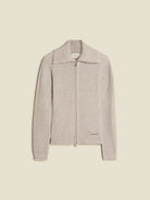 Holzweiler Line Zip Cardigan Grey Mix - hvittrad.no