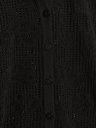 Holzweiler Lace Knit Shirt Black - hvittrad.no