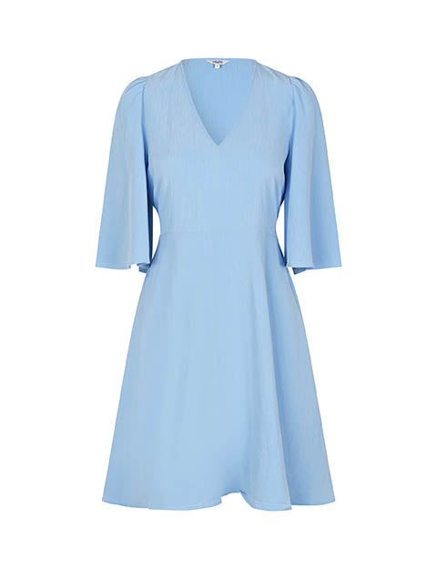 mbym Melika NW-M Neveah Dress Blue Fjord - hvittrad.no