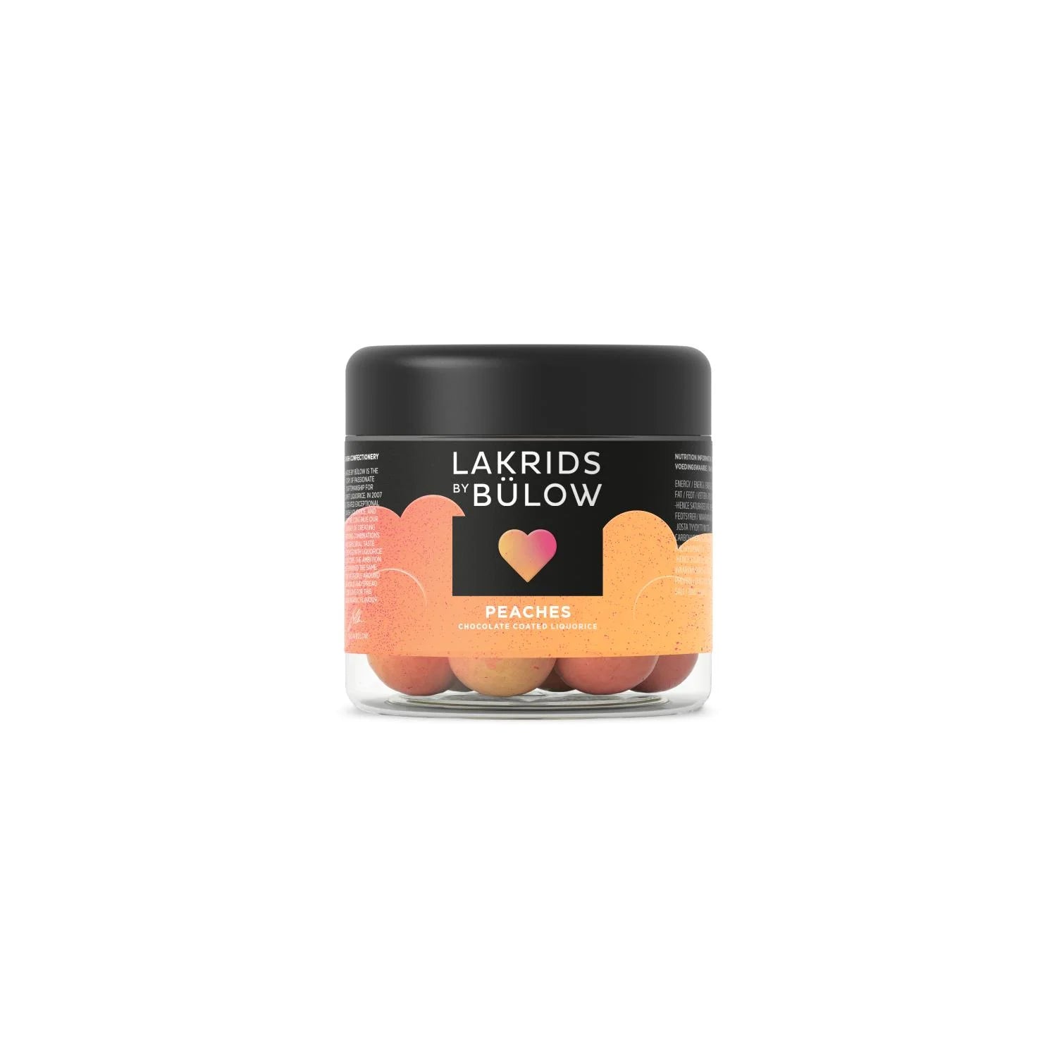 Lakrids by Bulow LOVE Peaches Small 125g - hvittrad.no