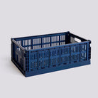 Hay Colour Crate Large Dark Blue - hvittrad.no