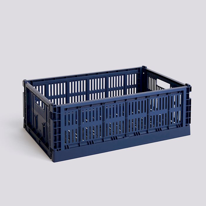 Hay Colour Crate Large Dark Blue - hvittrad.no