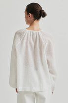 Second Female Tascha Blouse White - hvittrad.no