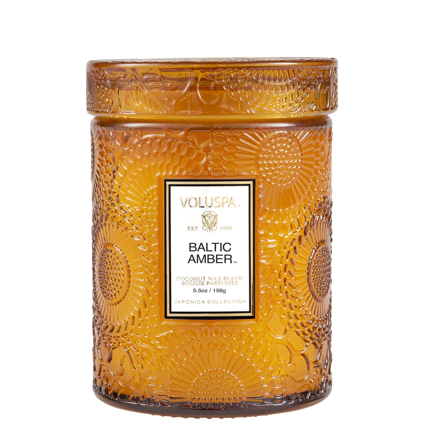 Voluspa Small Jar Candle - Baltic Amber 156g - hvittrad.no