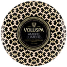 Voluspa 3-Wick Tin Candle - Ambre Lumiere 340g - hvittrad.no