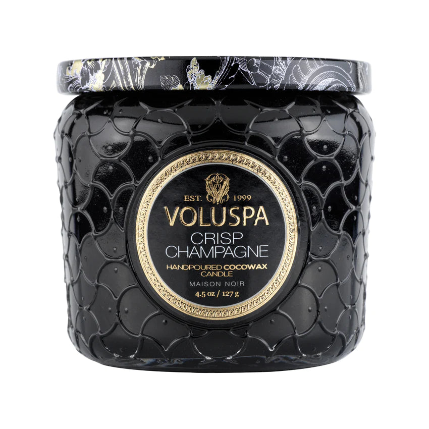 Voluspa Petite Jar Candle - Crisp Champagne 127g - hvittrad.no