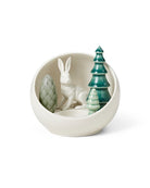 Dottir Winter Stories Hare Votive Ball White - hvittrad.no