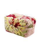 byTiMo Cosmetic Bag Velvet Pink Flower Vine - hvittrad.no