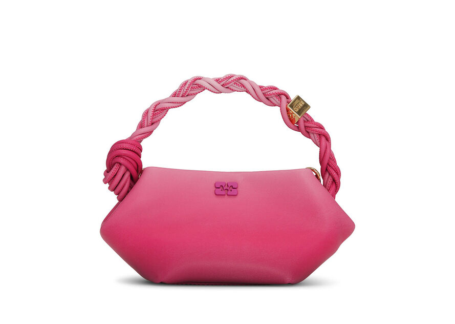 Ganni Bou Bag Small Gradient Hot Pink - hvittrad.no