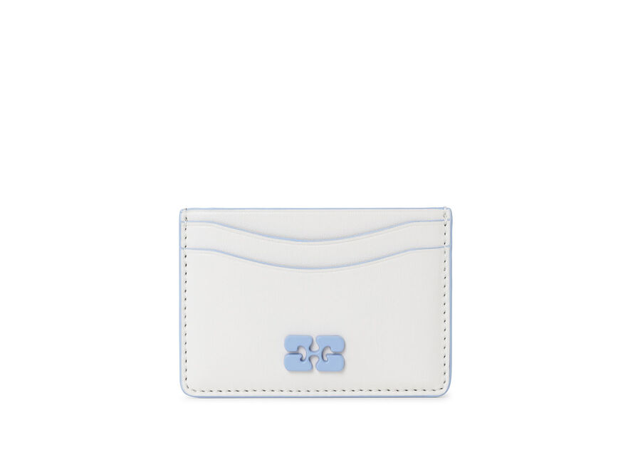 Ganni Bou Card Holder Egret - hvittrad.no