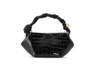 GANNI Ganni Bou Bag Mini Patent Croco Black - hvittrad.no