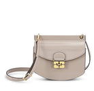 GANNI Apo-G Bag Small Patent Oyster Gray - hvittrad.no