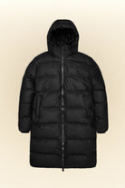 Rains Alta Long Puffer Jacket W3T4 Black - hvittrad.no