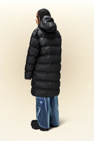 Rains Alta Long Puffer Jacket W3T4 Black - hvittrad.no