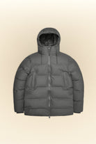 Rains Alta Puffer Parka W3T4 Grey - hvittrad.no