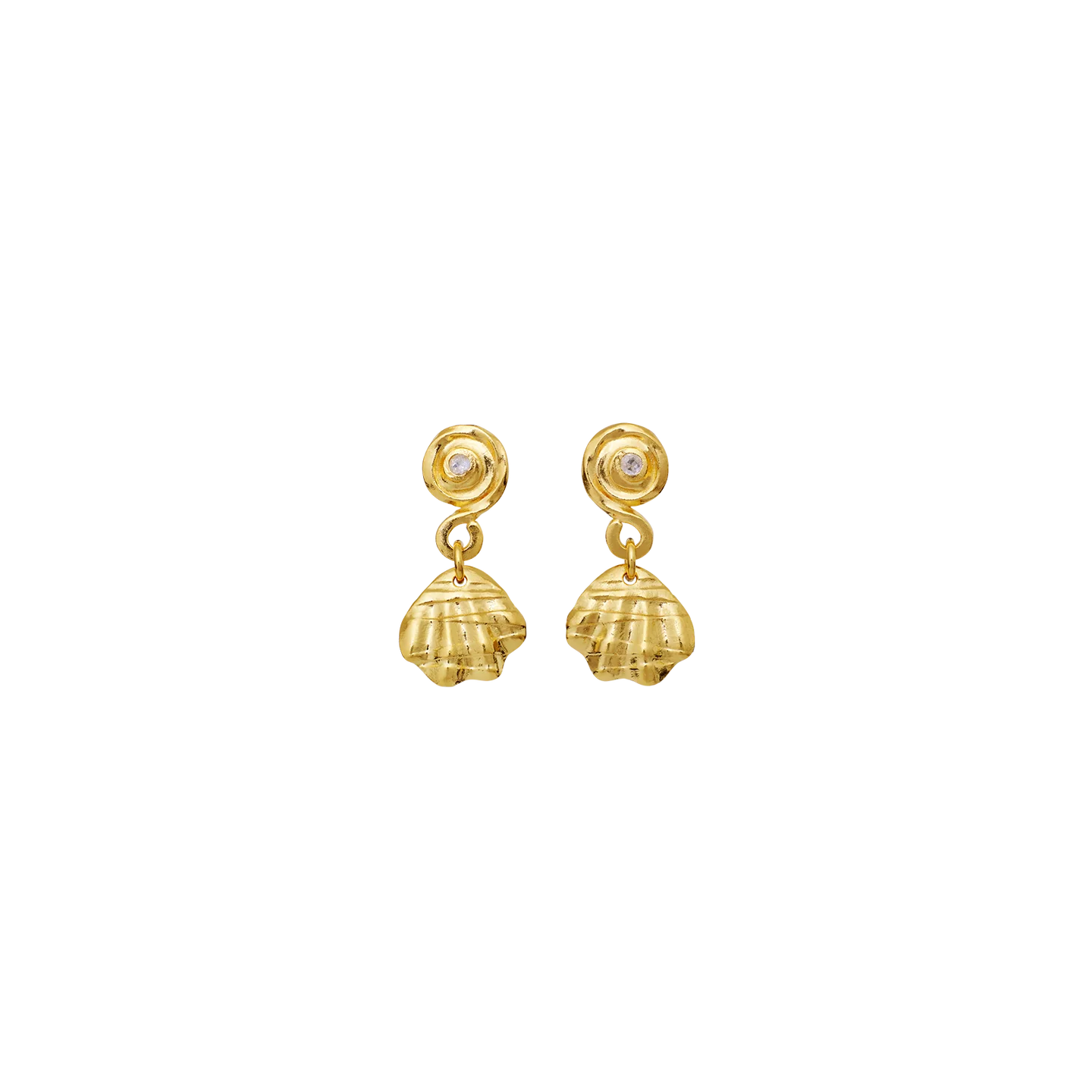 Maanesten Conca Earrings Gold - hvittrad.no