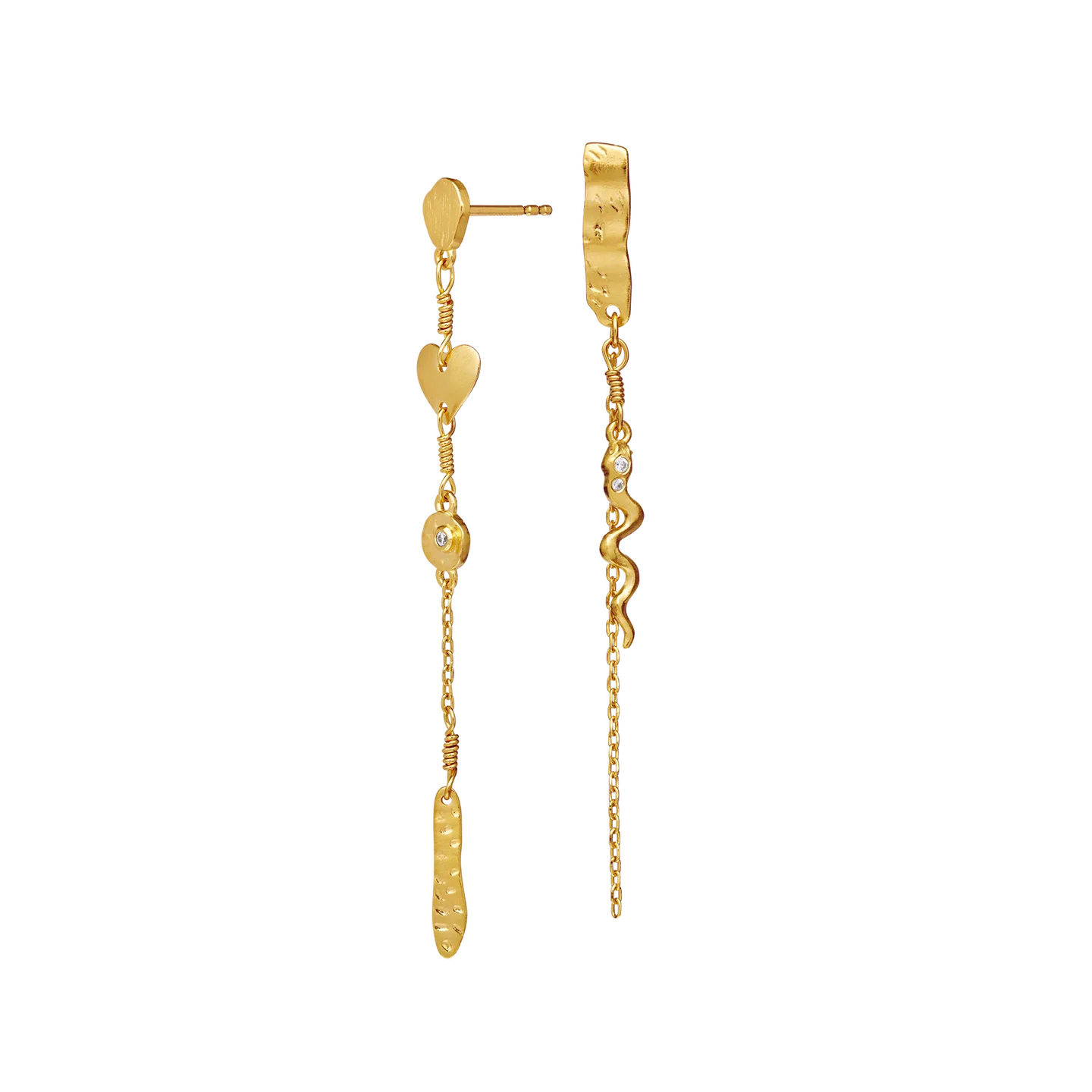 Maanesten Delfine Earrings - hvittrad.no