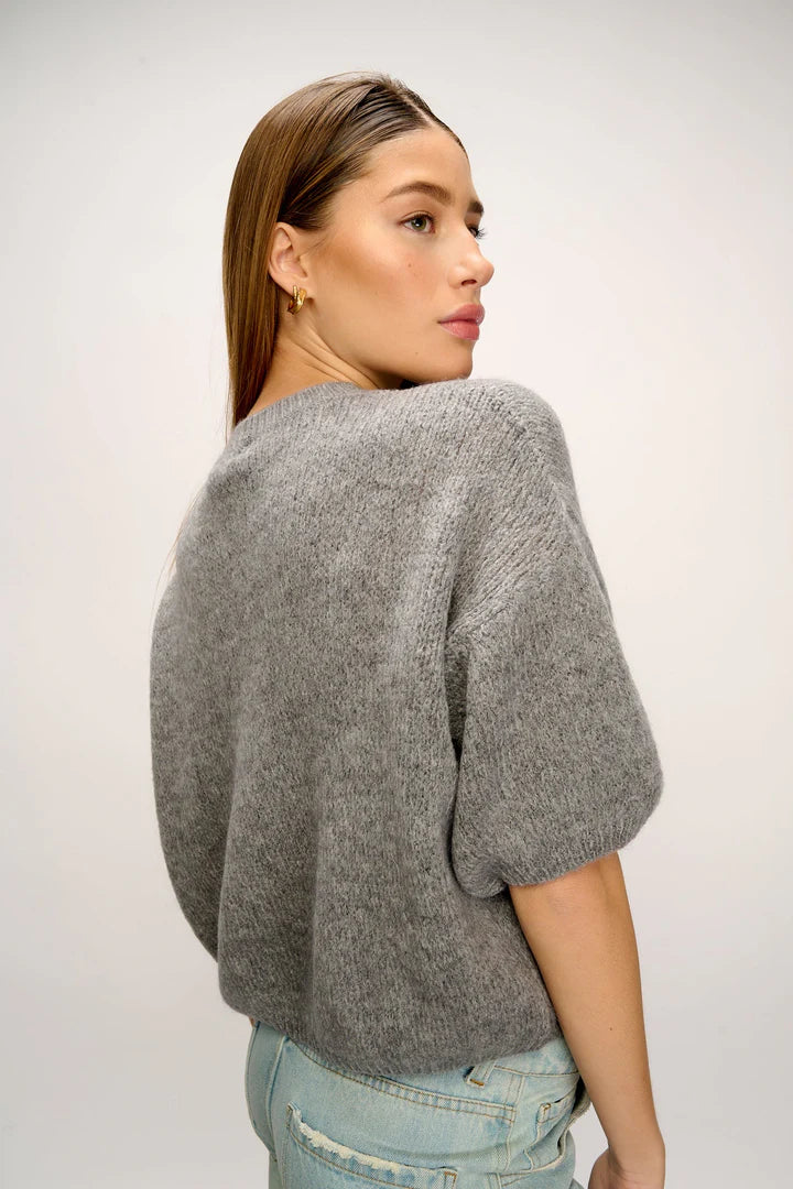 Noella Mimi Knit Jumper Grey - hvittrad.no