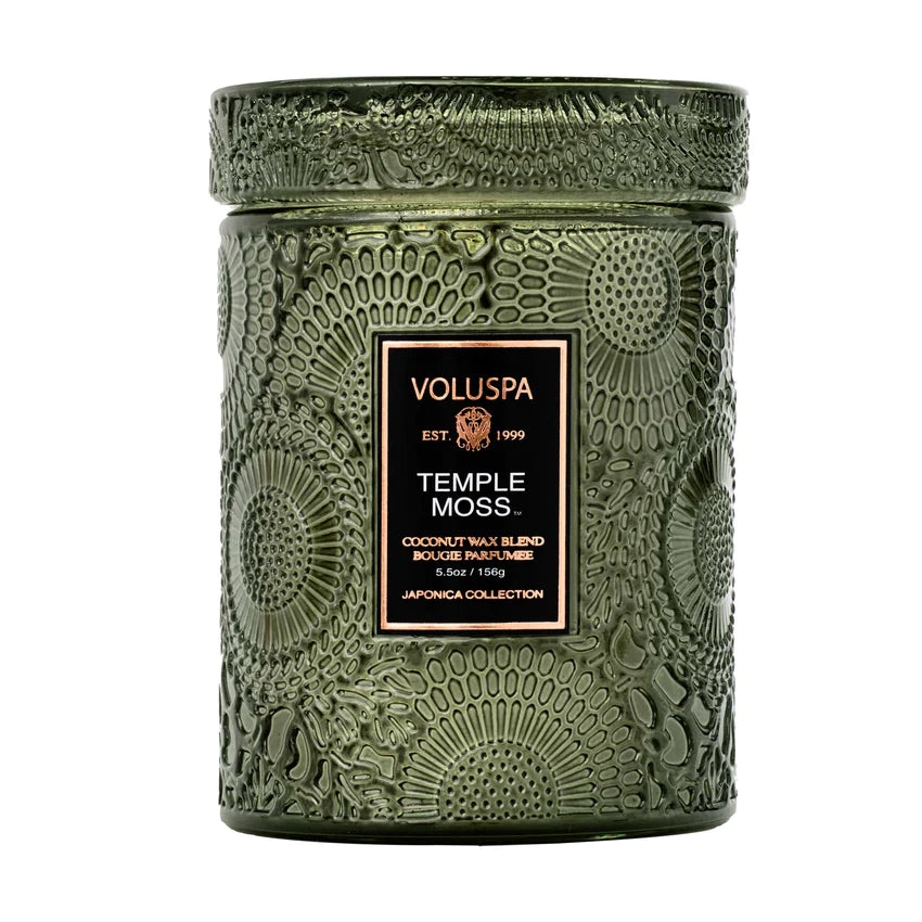 Voluspa Small Jar Candle - Temple Moss 156g - hvittrad.no