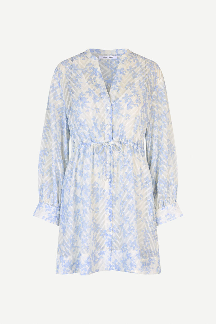 Samsøe Samsøe Saamelie Dress 14573 Meadow Light Blue - hvittrad.no