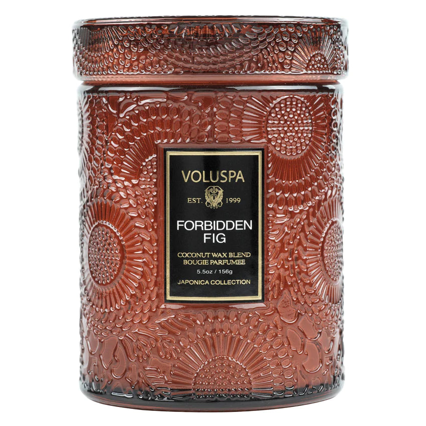 Voluspa Small Jar Candle - Forbidden Fig 156g - hvittrad.no