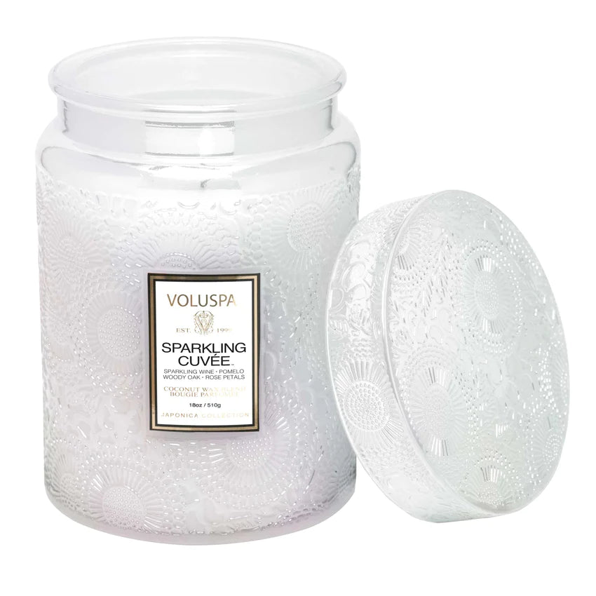 Voluspa Large Jar Candle - Sparkling Cuvée 510g - hvittrad.no