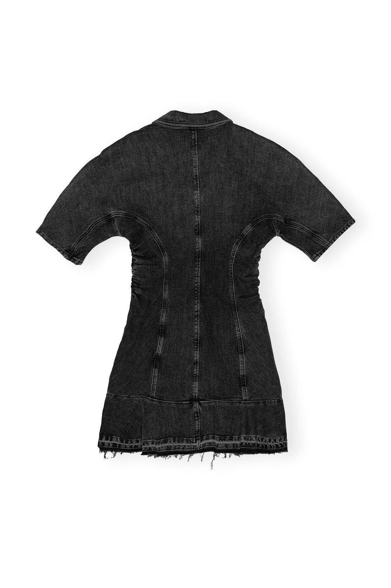 Tint Edge Denim Mini Dress Washed Black