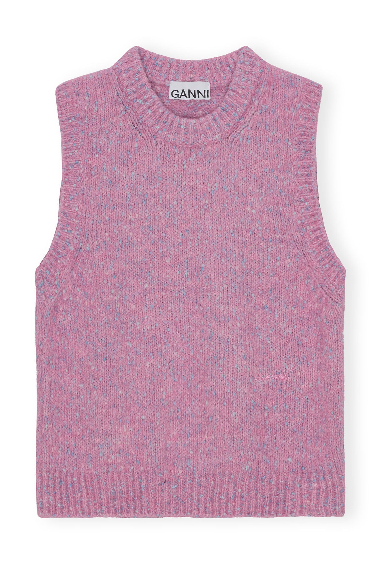 Alpaca Cotton Mix Vest Rose Violet