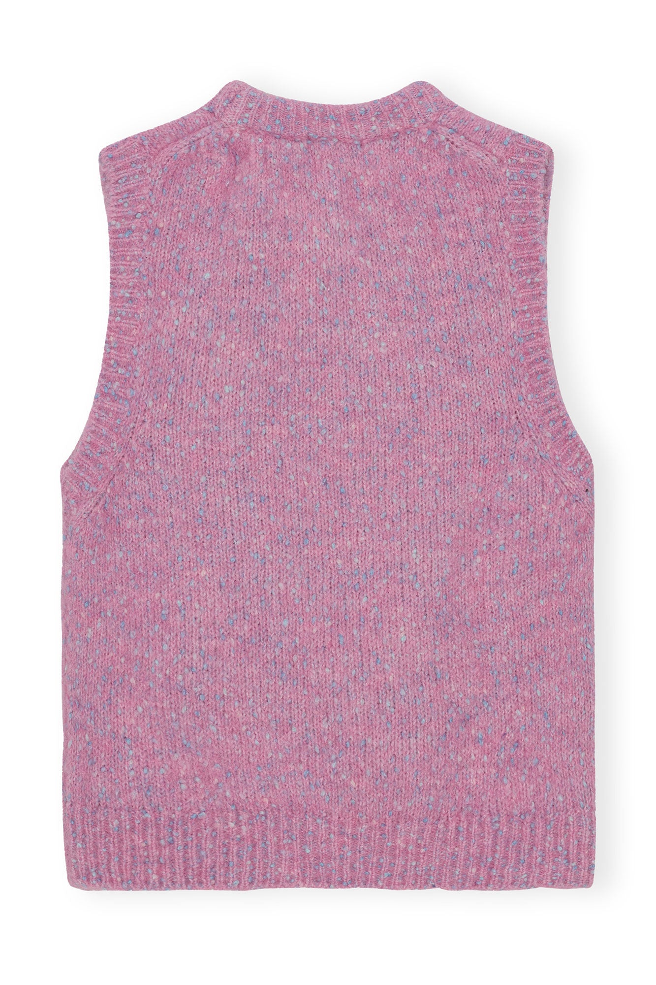 Alpaca Cotton Mix Vest Rose Violet