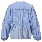 Gossia KaiaGO Lace Blouse Light Blue - hvittrad.no