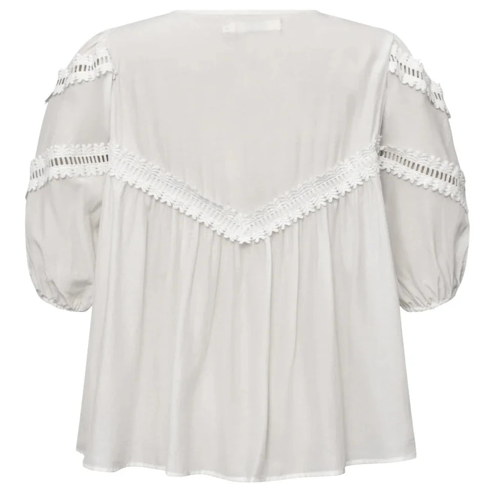 Gossia KatarinaGO Blouse Off-White - hvittrad.no