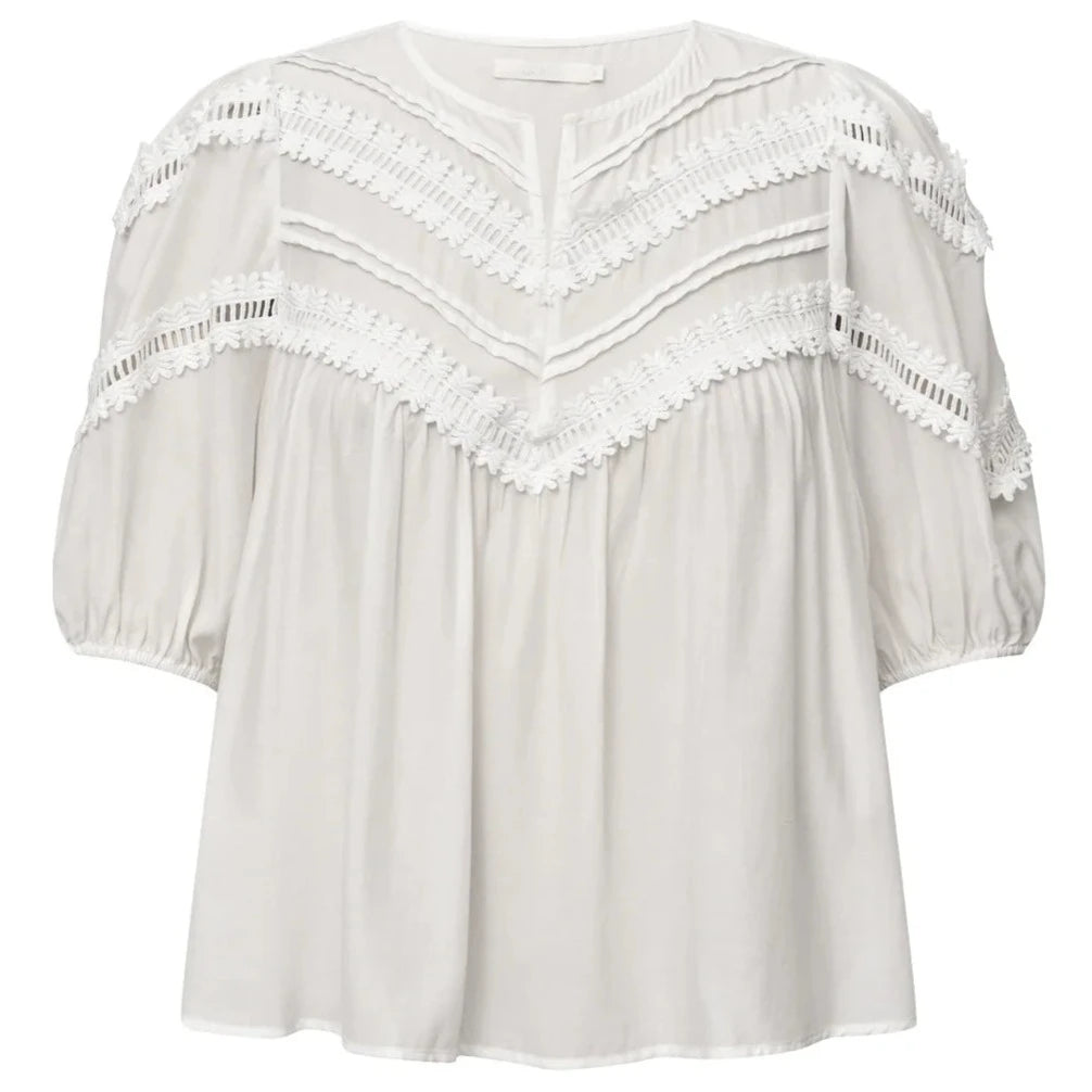 Gossia KatarinaGO Blouse Off-White - hvittrad.no