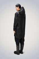 Rains Long Jacket W3 Black - hvittrad.no