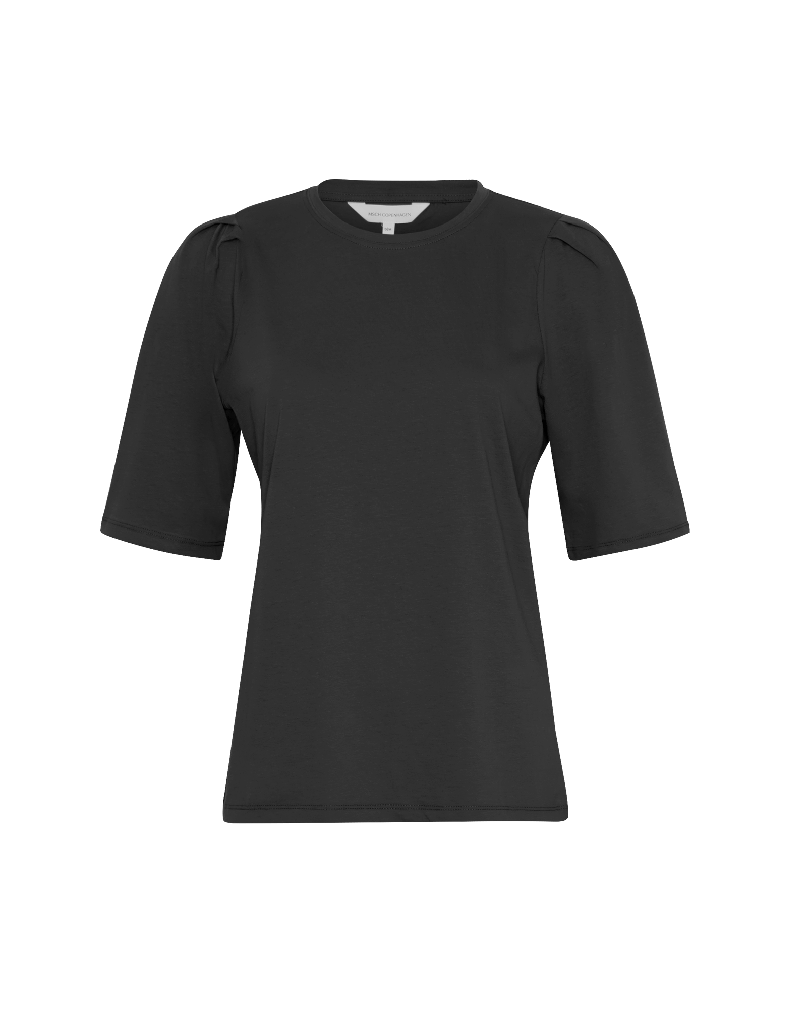 MSCH Copenhagen Begitta Organic Puff Tee Black - hvittrad.no