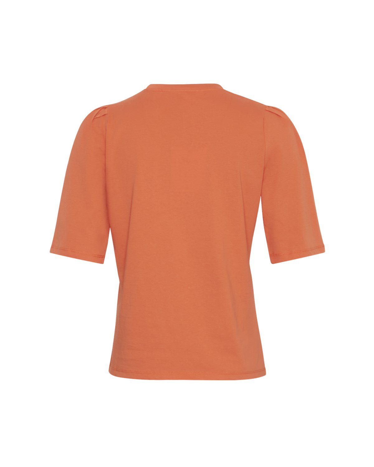 MSCH Copenhagen Begitta Organic Puff Tee Tigerlily - hvittrad.no