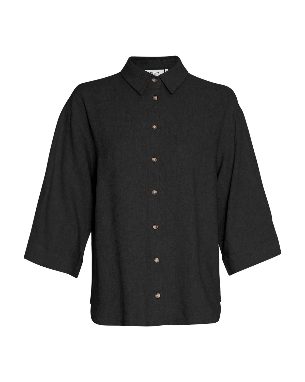 MSCH Copenhagen Jovene Ginia 3/4 Shirt Black - hvittrad.no