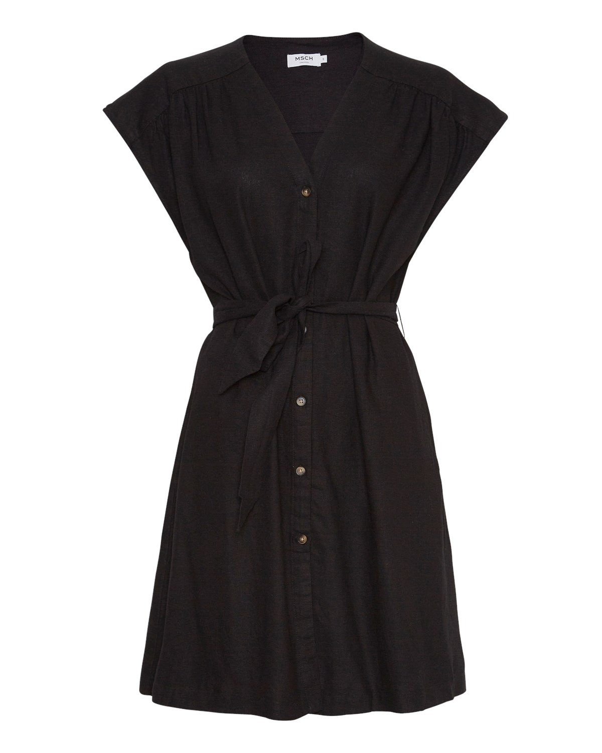 MSCH Copenhagen Jovene Ginia SS Dress Black - hvittrad.no