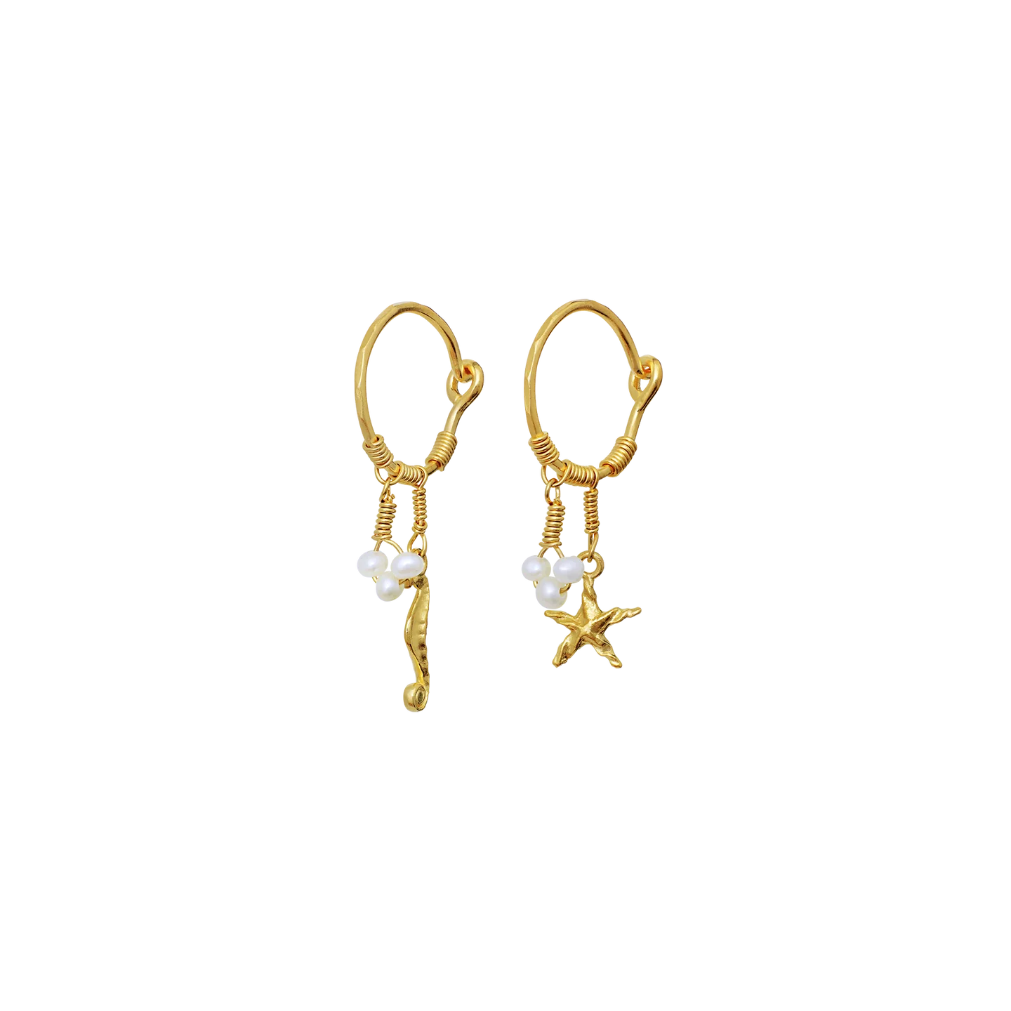 Maanesten Momi Earrings Gold - hvittrad.no