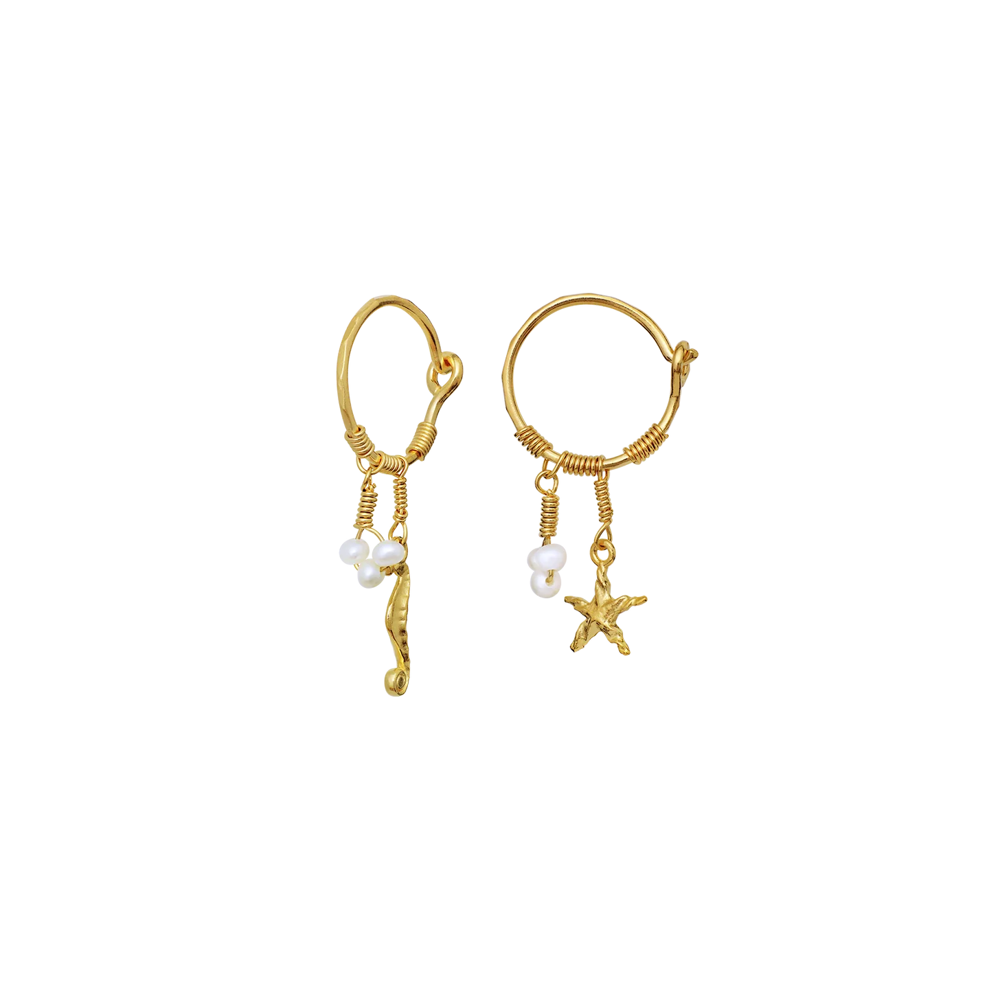 Maanesten Momi Earrings Gold - hvittrad.no