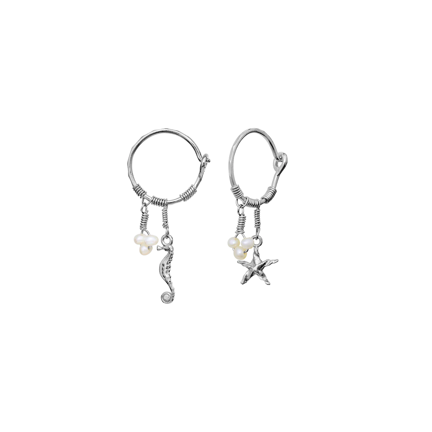 Maanesten Momi Earrings Silver - hvittrad.no