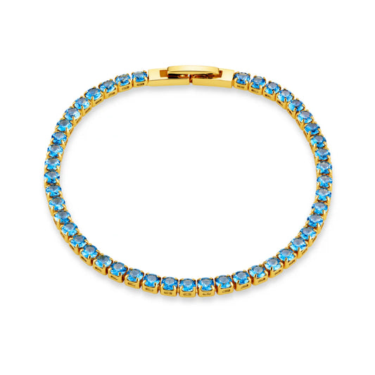 Orelia Tennis Bracelet Blue - hvittrad.no