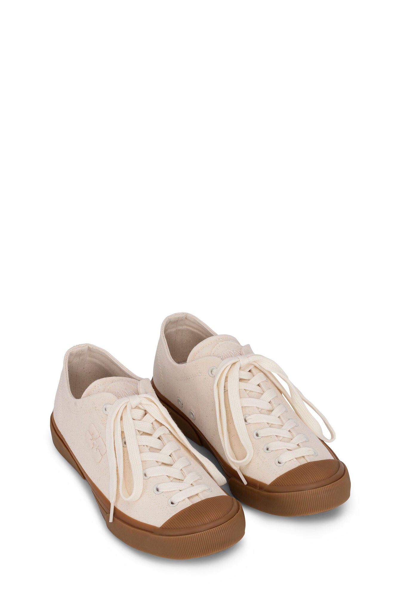 Ganni Classic Sneakers Low Egret - hvittrad.no