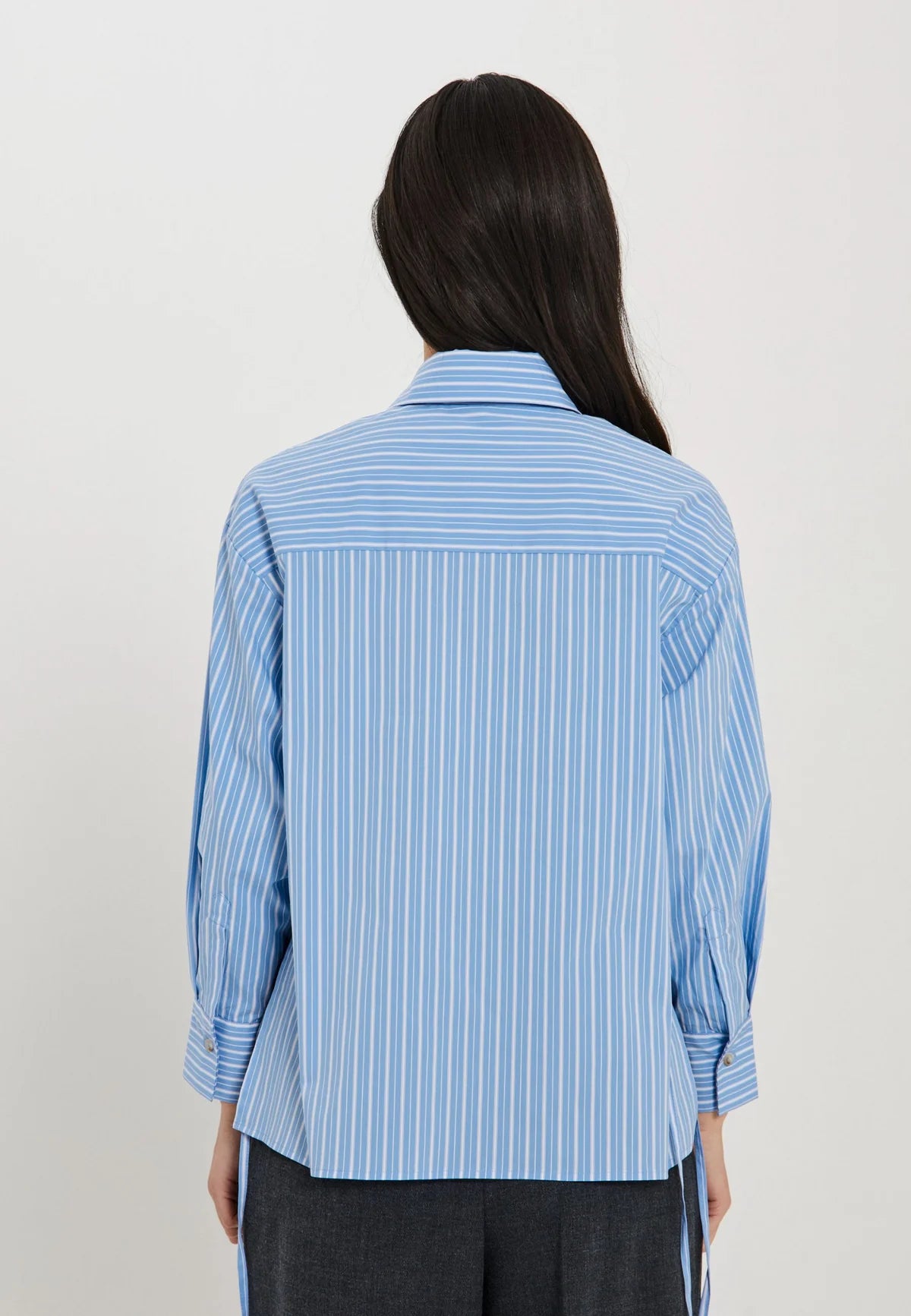 NORR Sima Shirt Blue Comb - hvittrad.no