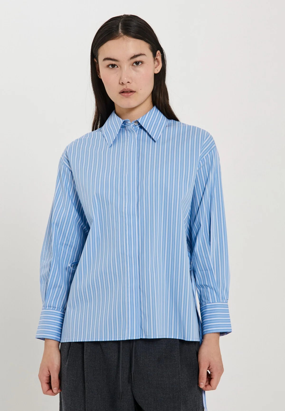 NORR Sima Shirt Blue Comb - hvittrad.no