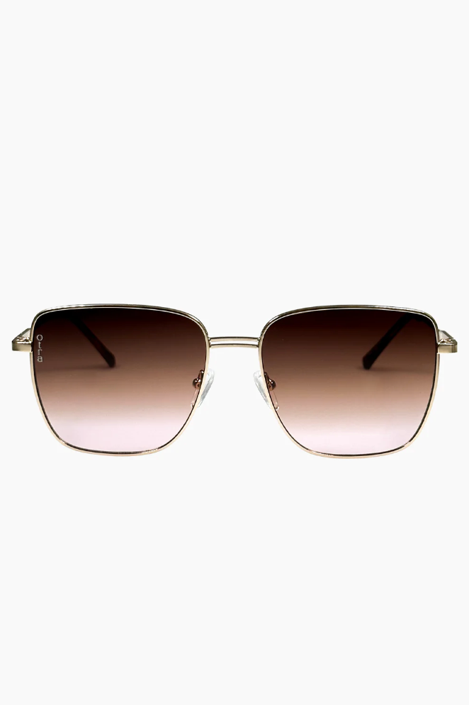 Otra Eyewear Rita Gold/Brown To Pink Fade - hvittrad.no